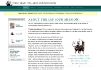 The Interstitial Arts Foundation