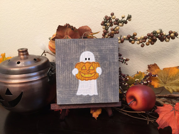 Ghost with Pumpkin